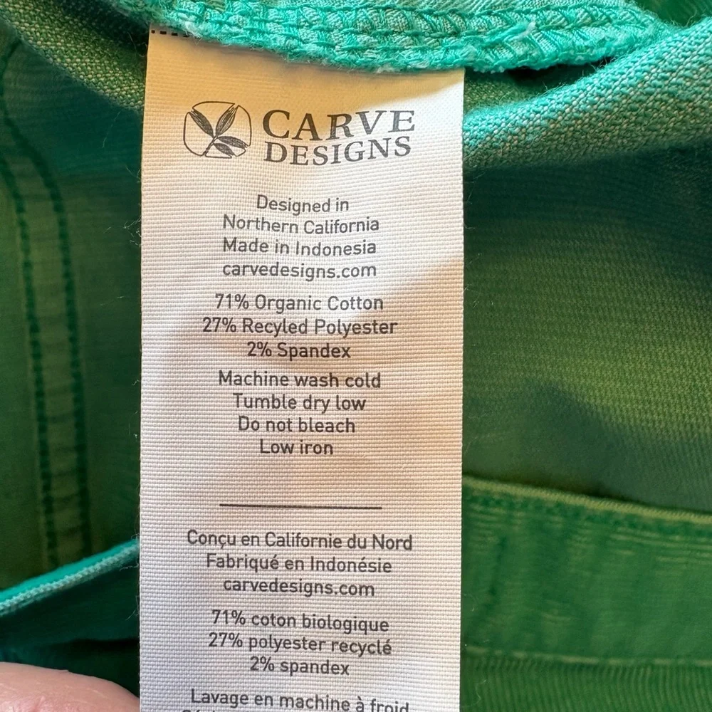 Carve Designs Teal Green Frayed-Hem Jean Shorts - Picture 6 of 7